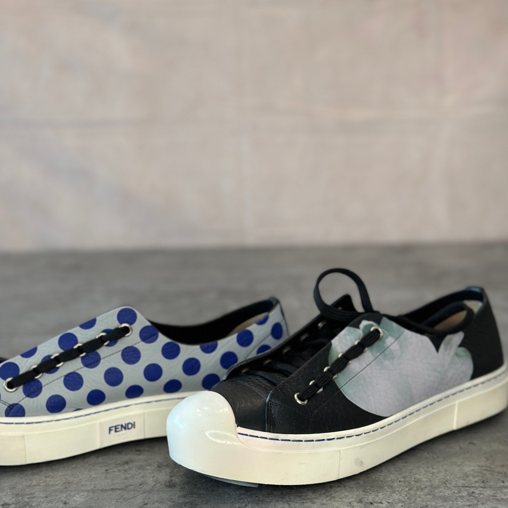 Fendi Authentic Leather Sneakers